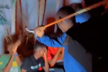 Mayor of Mogadishu filmed beating partygoers with a stick