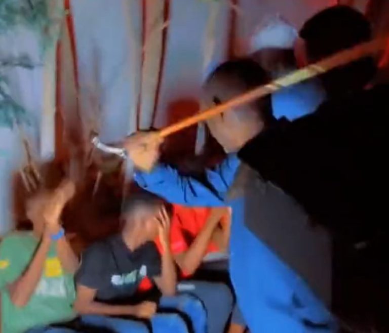 Mayor of Mogadishu filmed beating partygoers with a stick