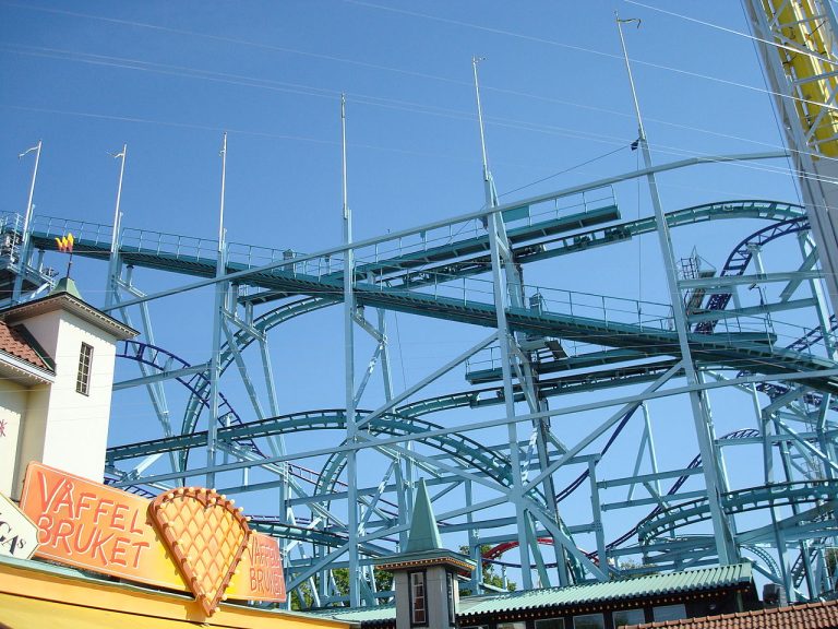 Jetline rollercoast at Gröna Lund amusement park - Photo from 2007