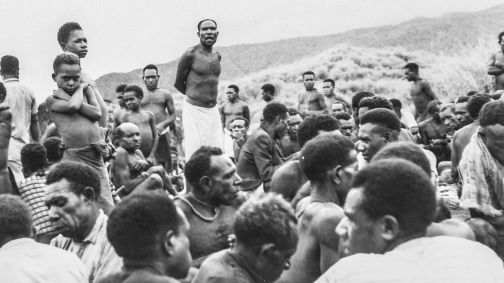 Local Leader Addressing Sorcery Issue in Eastern Highlands, Papua New Guinea